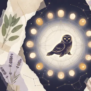 A moonlit circle of candles and stars symbolizing private weekly reflection
