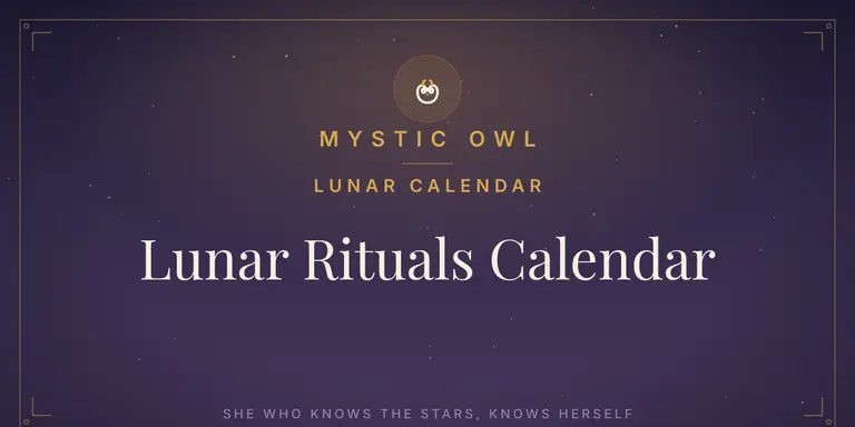 Lunar Rituals Calendar