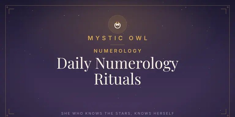 Daily Numerology Rituals