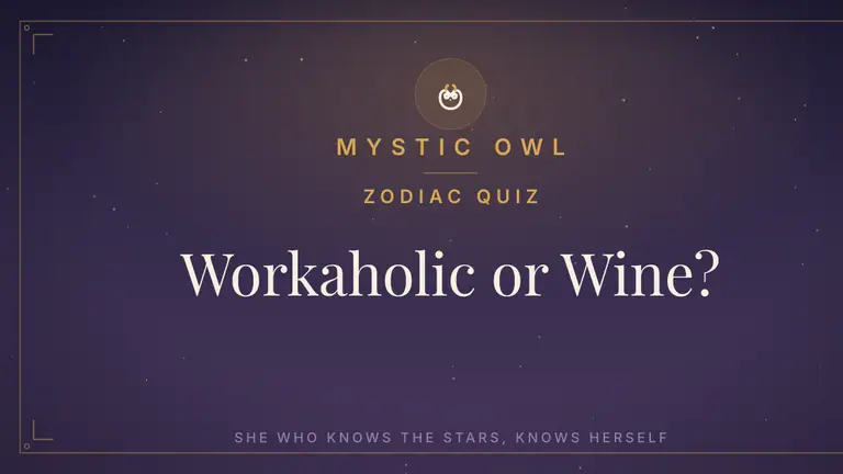 Workaholic Wine Zodiac