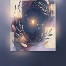 Symbolic cosmic message illustration representing your personal blueprint