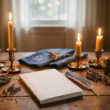 Softly lit candle ritual illustration representing personalized gentle rituals